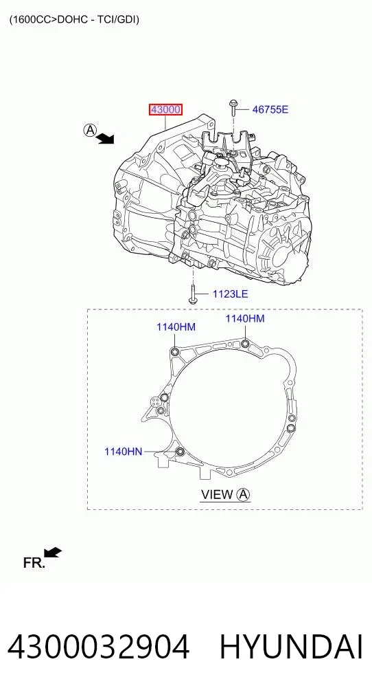 Mechaniczna skrzynia biegów w komplecie Hyundai I30 GDH