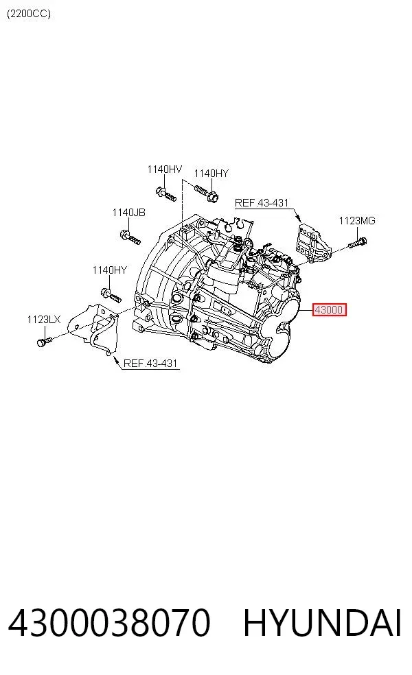 Mechaniczna skrzynia biegów w komplecie Hyundai Santa Fe II