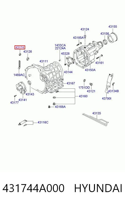 Łożysko skrzyni biegów Hyundai H100 P
