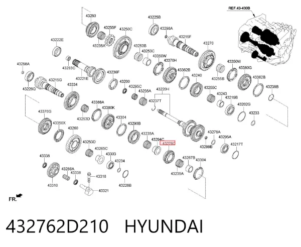  432762D210 Hyundai/Kia