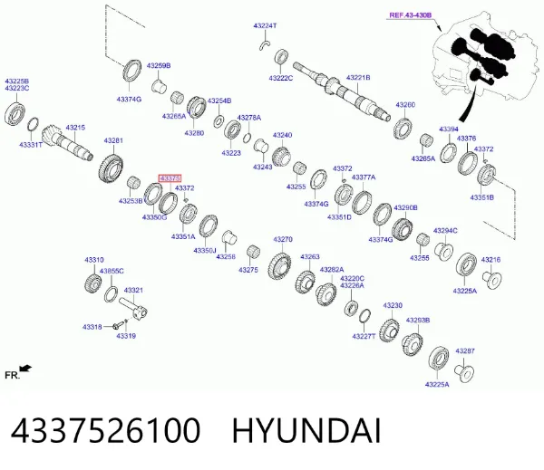  4337526100 Hyundai/Kia