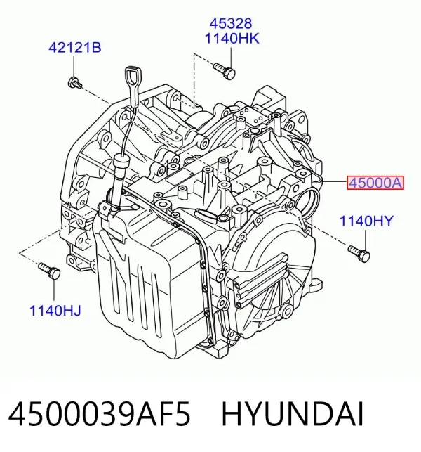 Automatyczna skrzynia biegów, kompletna 4500039AF5 Hyundai/Kia