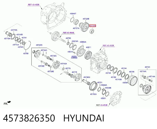 Łożysko skrzyni biegów 4573826350 Hyundai/Kia