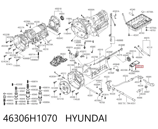 Filtr automatycznej skrzyni biegów Hyundai Terracan HP
