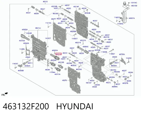 Solenoid automatycznej skrzyni biegów 463132F200 Hyundai/Kia