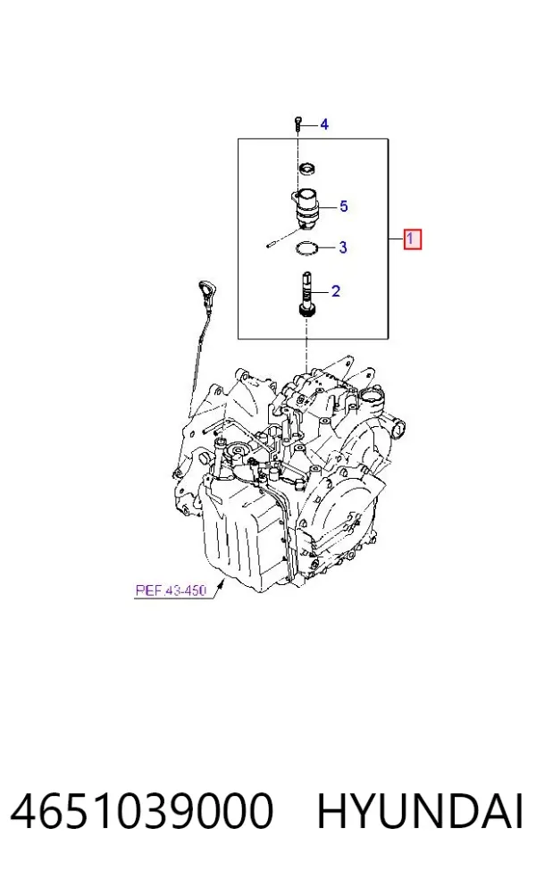 Czujnik prędkości 4651039000 Hyundai/Kia