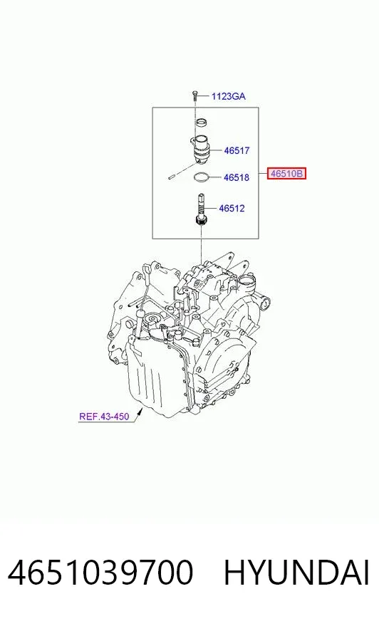 Czujnik prędkości 4651039700 Hyundai/Kia