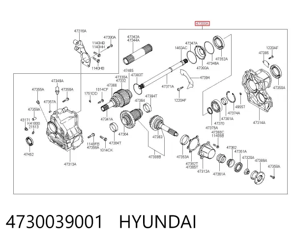 Skrzynia rozdzielcza Hyundai Santa Fe I