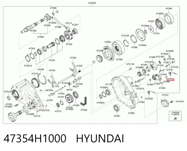 Czujnik prędkości 47354H1000 Hyundai/Kia