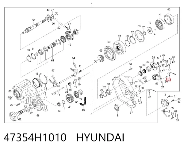 Czujnik prędkości 47354H1010 Hyundai/Kia