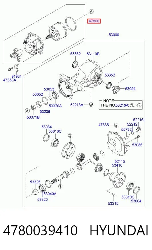 Sprzęgło Haldex 4780039410 Hyundai/Kia