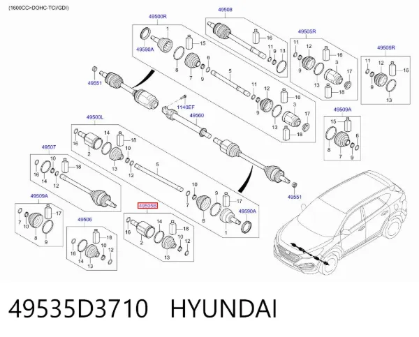  49535D3710 Hyundai/Kia