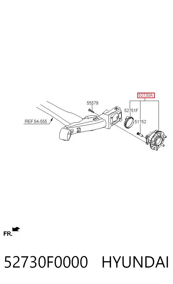 Piasta tylna 52730F0000 Hyundai/Kia