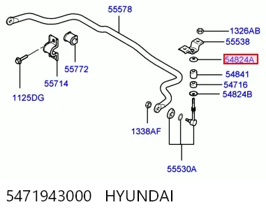 Łącznik stabilizatora przedniego 5471943000 Hyundai/Kia