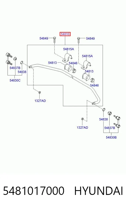 Stabilizator przedni Hyundai Matrix FC