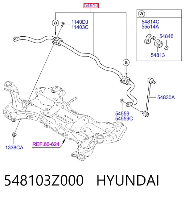 Stabilizator przedni Hyundai I40 I