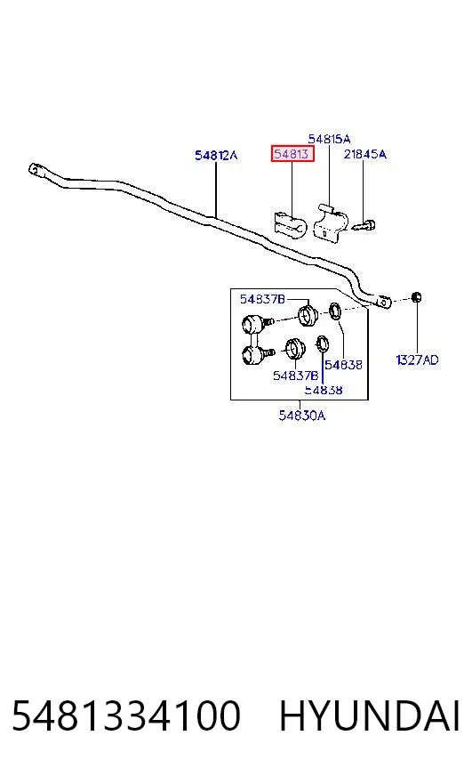 Tuleja stabilizatora przedniego 5481334100 Hyundai/Kia