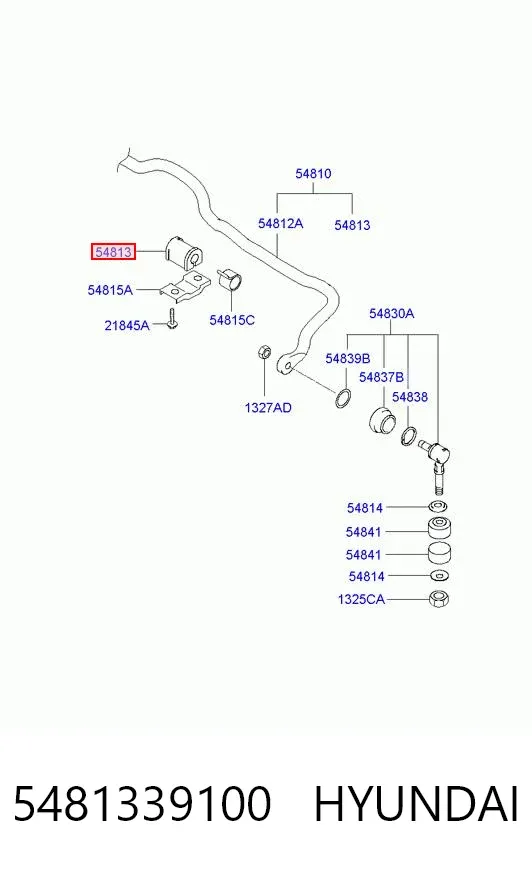 Tuleja stabilizatora przedniego 5481339100 Hyundai/Kia