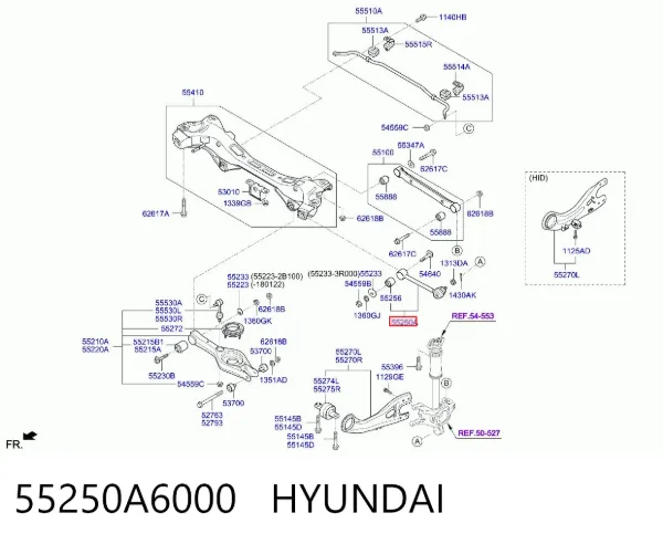 Drążek poprzeczny zawieszenia tylnego 55250A6000 Hyundai/Kia