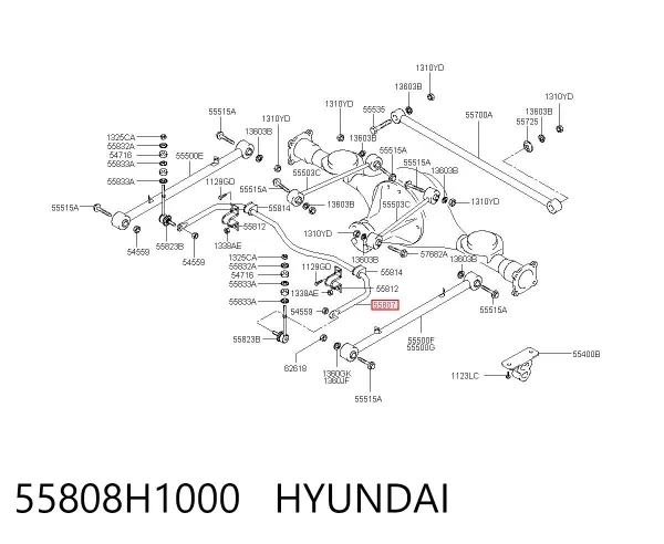 Stabilizator tylny Hyundai Terracan HP