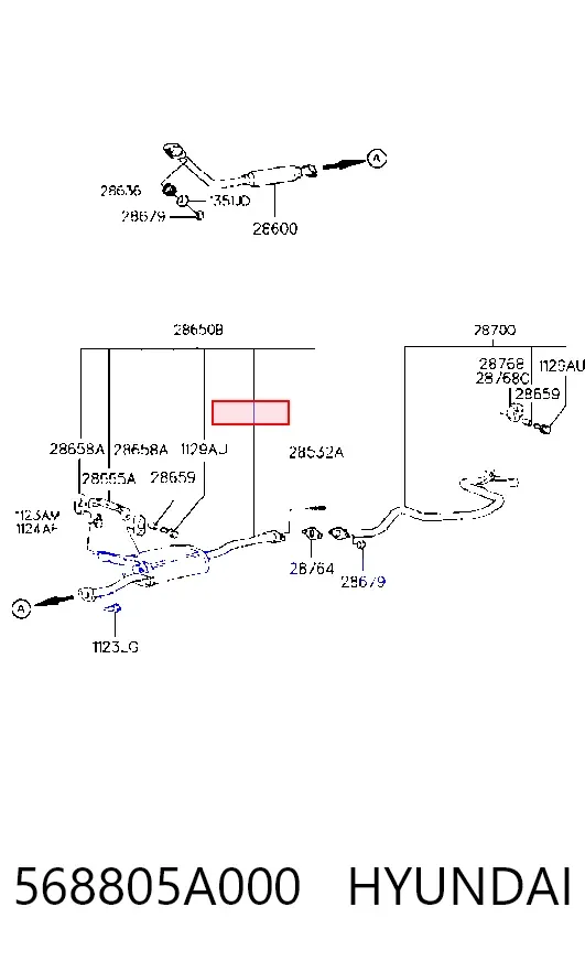 Końcówka drążka kierowniczego zewnętrzna 568805A000 Hyundai/Kia