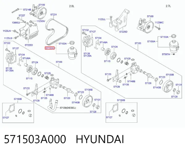 Zbiornik płynu wspomagania Hyundai Trajet FO