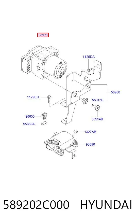 Sterownik ABS  hydrauliczny Hyundai Coupe II