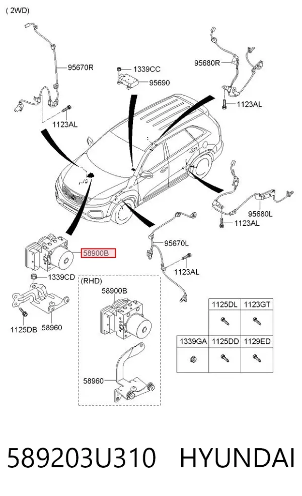 Sterownik ABS  hydrauliczny KIA Sportage III