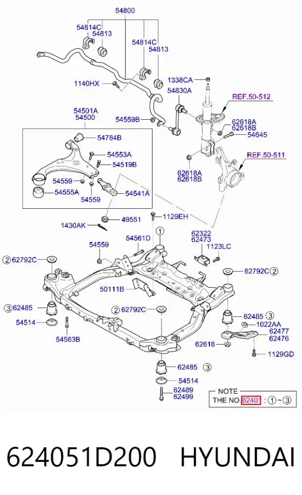 Korpus osi przedniej KIA Carens II