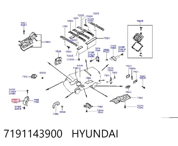 Błotnik przedni lewy Hyundai H100 P