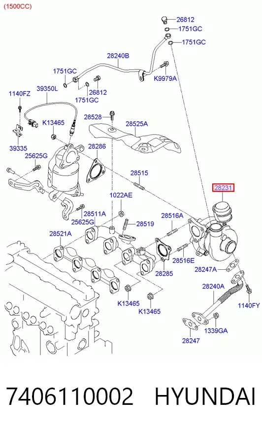 Turbina 7406110002 Hyundai/Kia