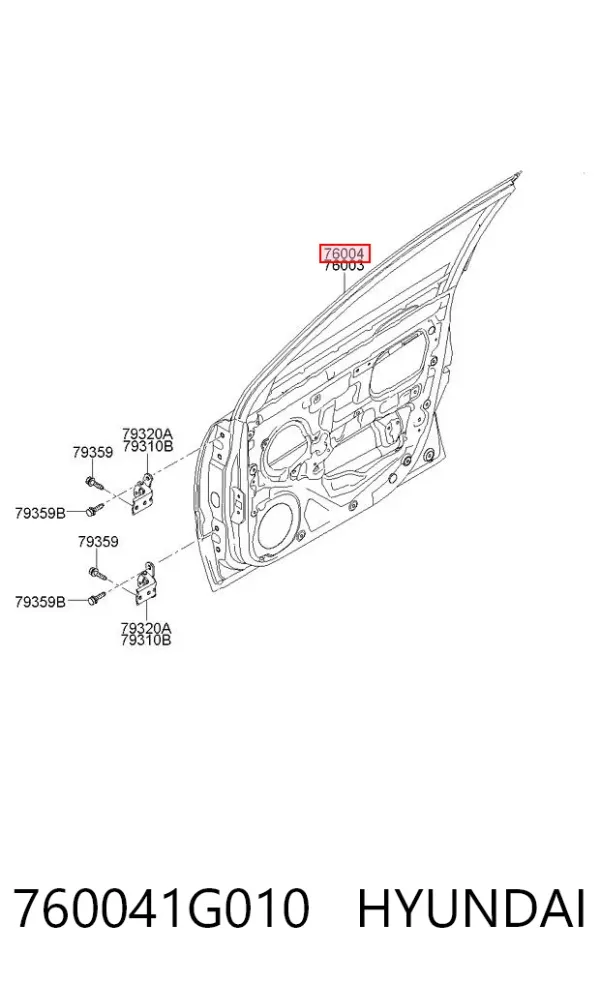 Drzwi przednie prawe KIA Rio II