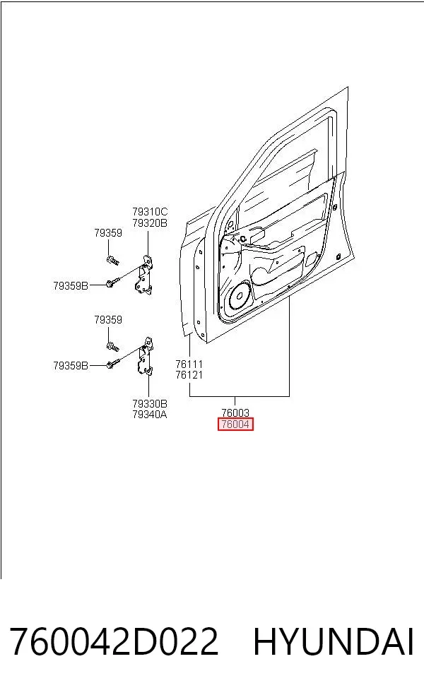 Drzwi przednie prawe Hyundai Elantra III