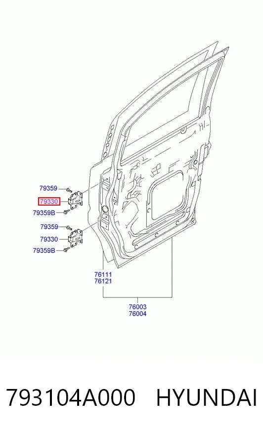  793104A000 Hyundai/Kia