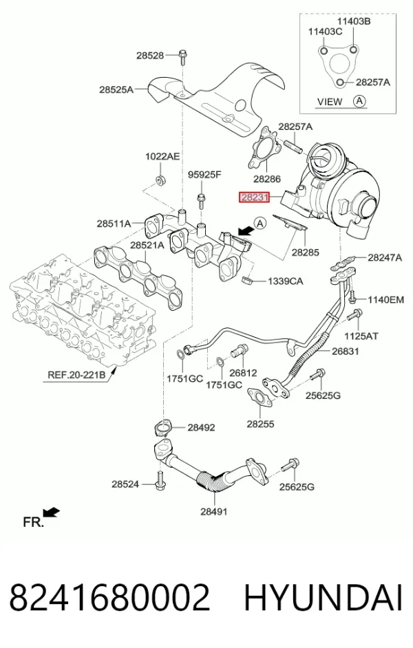 Turbina 8241680002 Hyundai/Kia