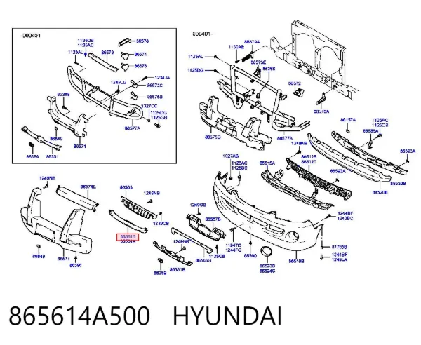 Atrapa chłodnicy Hyundai H200 