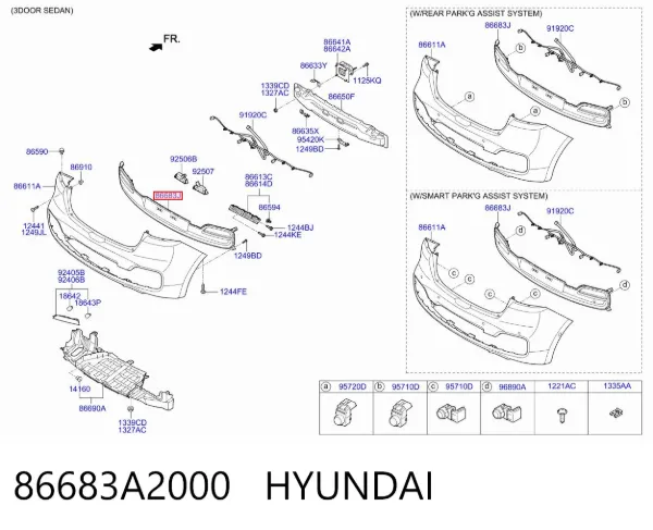  86683A2000 Hyundai/Kia