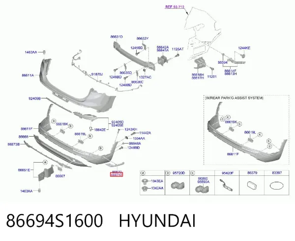  86694S1600 Hyundai/Kia