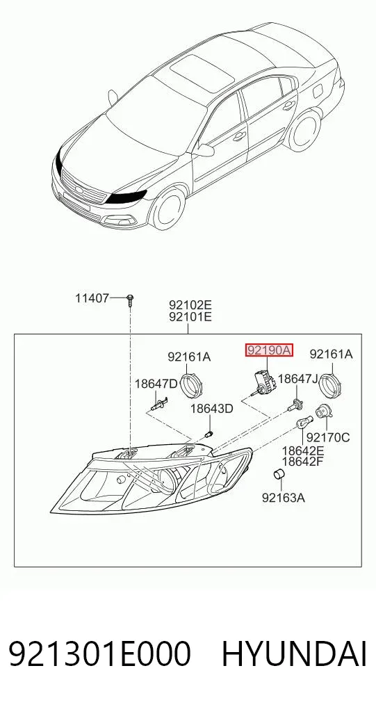 Korektor swiatel Hyundai Accent III
