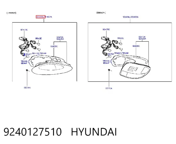 Lampa zespolona tylna lewa Hyundai Coupe I