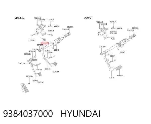 Czujnik włącznika świała stop 9384037000 Hyundai/Kia