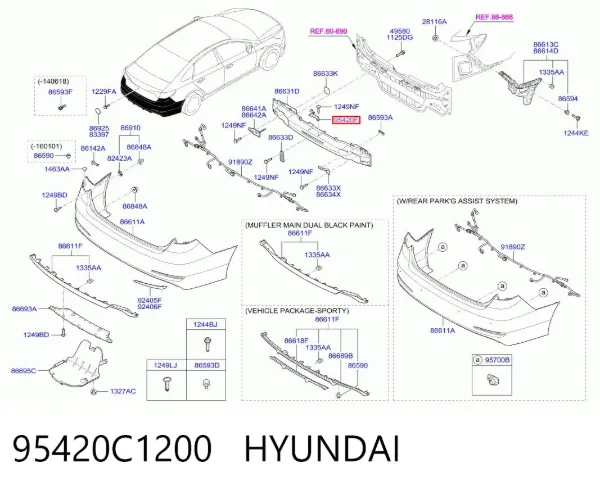 Antena 95420C1200 Hyundai/Kia