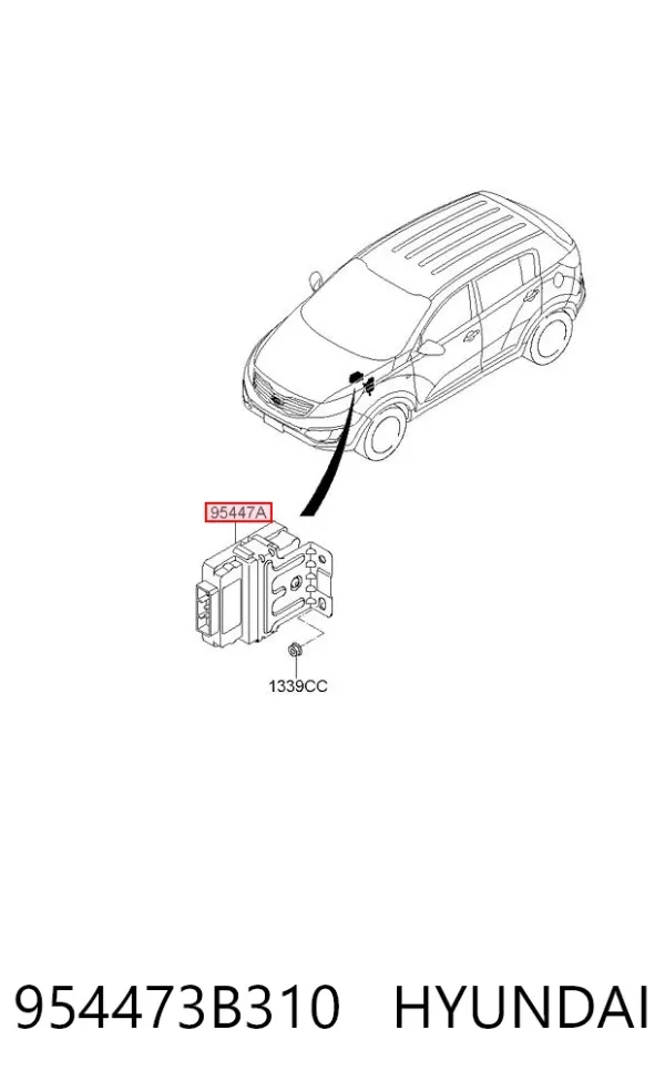  954473B310 Hyundai/Kia