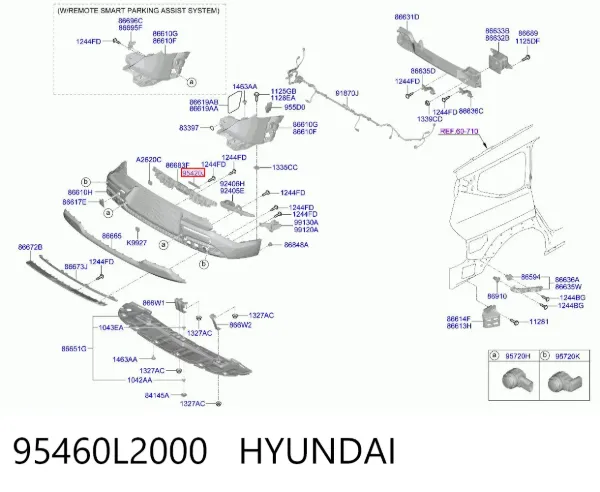  95460L2000 Hyundai/Kia