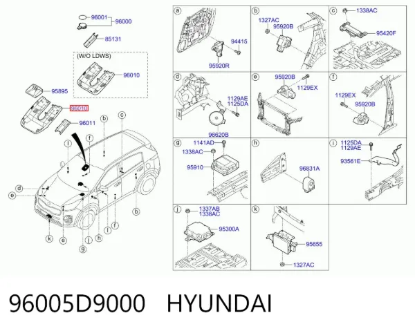  96005D9000 Hyundai/Kia
