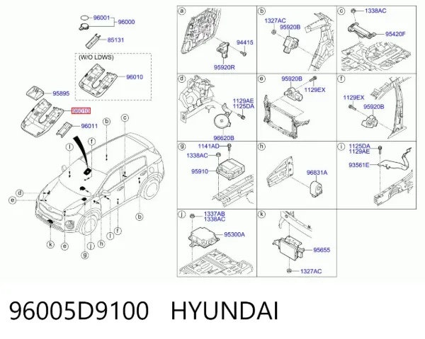  96005D9100 Hyundai/Kia
