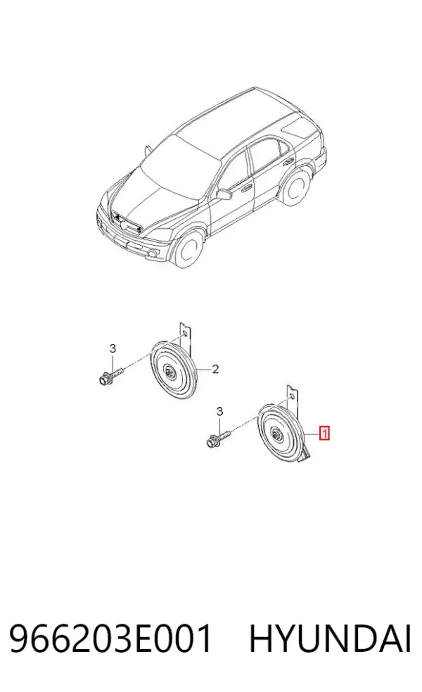 Sygnał dźwiękowy (klakson) KIA Sorento I
