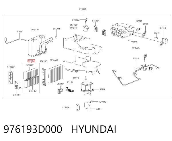 Filtr kabiny 976193D000 Hyundai/Kia