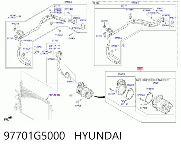 Sprężarka klimatyzacji 97701G5000 Hyundai/Kia