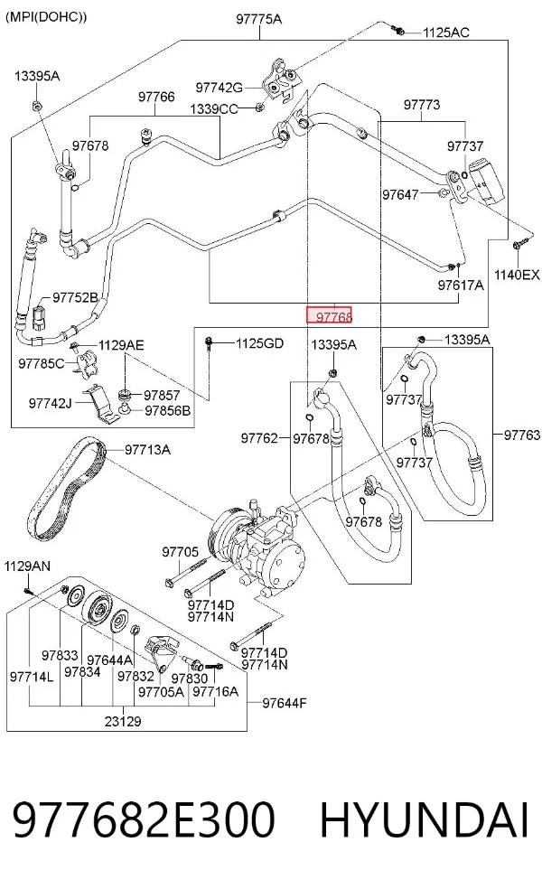  977682E300 Hyundai/Kia